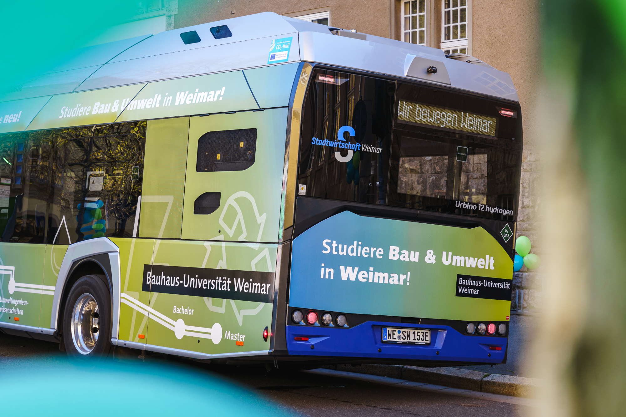 Wasserstoff-betriebener Omnibus der Stadtwirtschaft Weimar GmbH